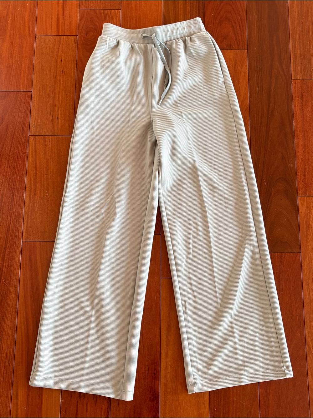 All in Motion Women’s XS Ribbed Wide Leg Pants Sage Green Pull On NWOT